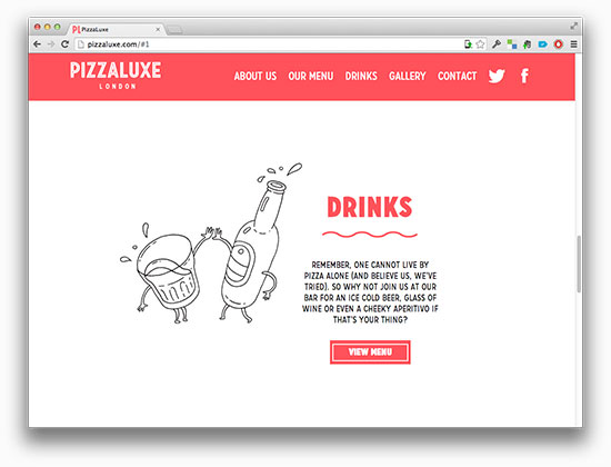 Pizzaluxe Website